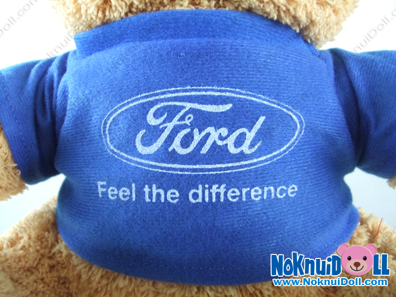 ตุ๊กตาพรีเมี่ยม Ford ตุ๊กตาหมีนั่ง11นิ้ว ใส่เสื้อ+สกรีนโลโก้ 2ด้าน D5411Q0300