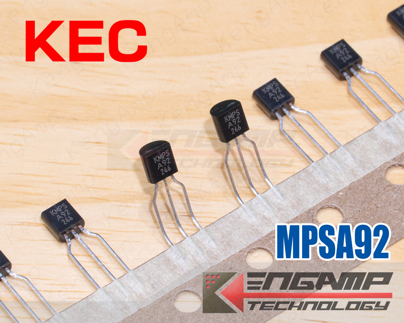 (มีตัวเลือก) [TR] KMPSA42 KMPSA92 MPSA42 MPSA92 A42 A92 KEC TR NPN 0.5A 300V 625mW TO-92