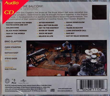 Eric Clapton - The Lady In The Balcony Lockdown Sessions 1Cd N.