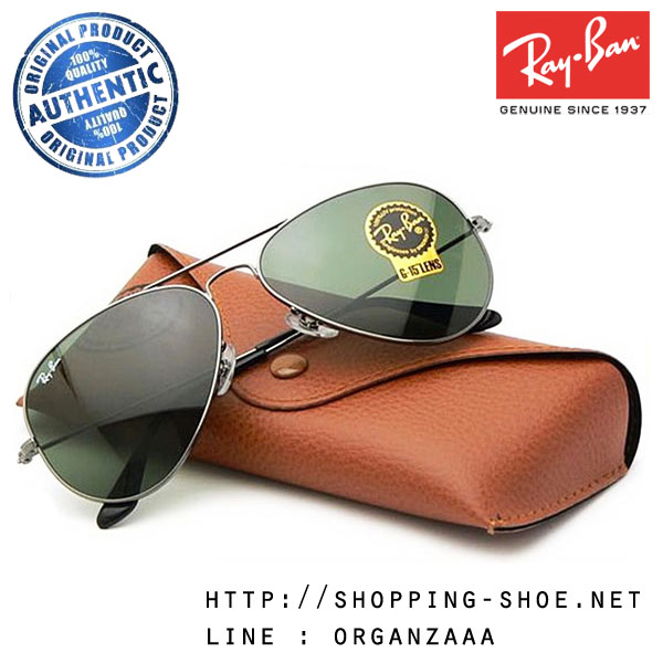 RayBan - RB3025 W0879 Aviator Classic Gunmetal Frame, 58 mm.
