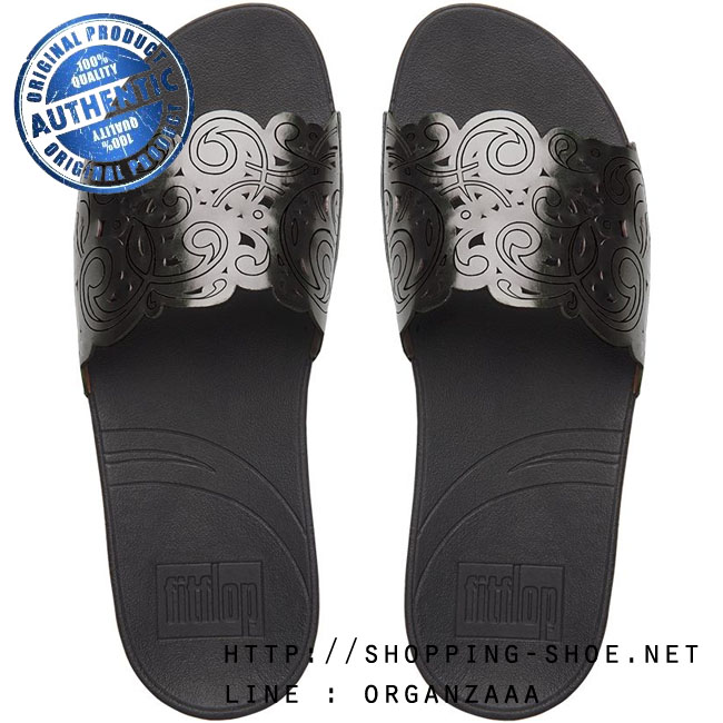 Fitflop Flora Slide Pewter ของแท้ นำเข้าจาก USA และ UK
