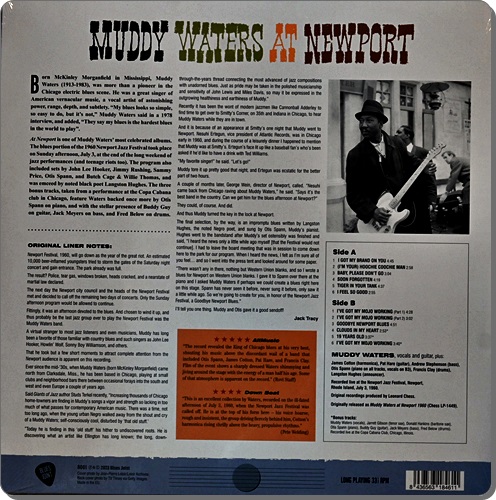 Muddy Waters - At Newport 1lp New