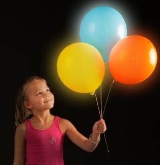 ลูกโป่ง LED สีม่วง แพ็ค 5 ชิ้น ไฟเปลี่ยนสี RGB mode (Purple Color Balloons - LED RGB Mode)