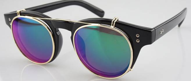 กรอบแว่นสายตาแฟชั่น ทรงกลม เรโทร วินเทจ แต่งกรอบแนว mosc สี ดำเงา ดำด้าน