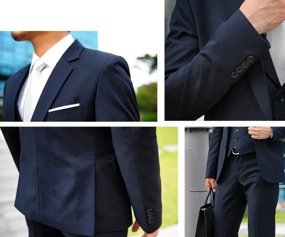 ชุดสูทงานแต่ง ชุดไปงานแต่งชาย ชุดแต่งงาน เสื้อสูท กางเกงสไตล์อังกฤษ ปกเปิดมาตรฐาน กระดุม1เม็ด 2เม็ด Size No.34 36 38 40 42 44 กากี น้ำเงินกรม ฟ้า เทาอ่อน เทาเงา ดำเงา ขาว เขียว