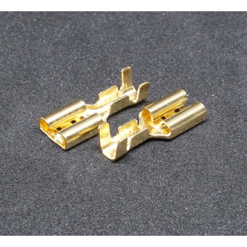 (100ตัว) [TMN] หางปลาเสียบแอร์ขนาด 6.3mm หนา0.4mm แบบเปลือย