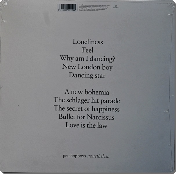 Petshopboy - Nonetheless 1Lp New