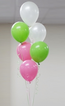 ลูกโป่งกลมเนื้อสแตนดาร์ท สีเขียวตองอ่อน ไซส์ 10 นิ้ว แพ็คละ 10 ใบ (Round Balloons Size 10" - Standard Green Lime Color)