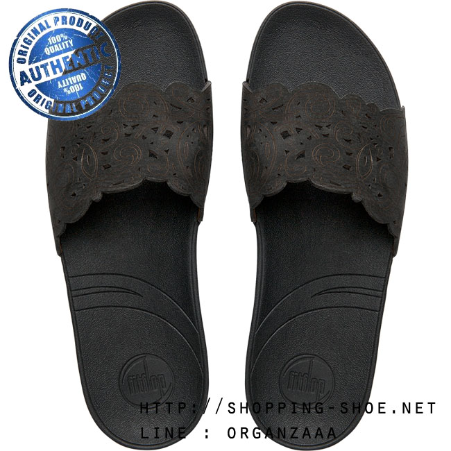 Fitflop Flora Slide Black ของแท้ นำเข้าจาก USA และ UK