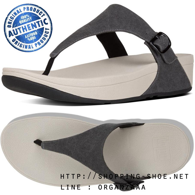 Fitflop The Skinny Canvas Black ของแท้ นำเข้าจาก USA และ UK