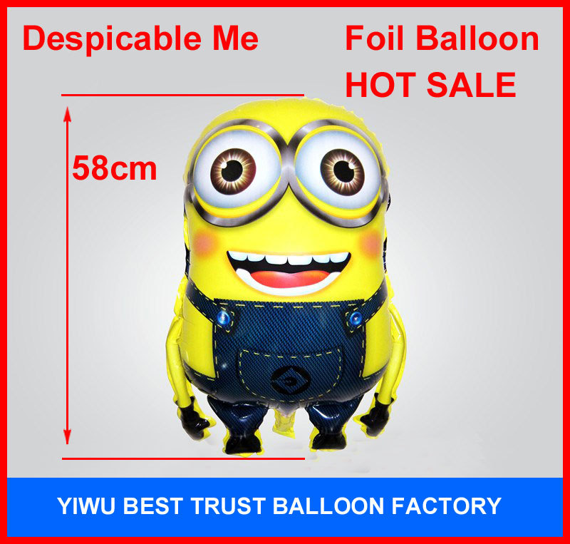 ลูกโป่งฟลอย์ Minion สองตา - Minion Two eyed Foil Balloon / Item No.TL-A044