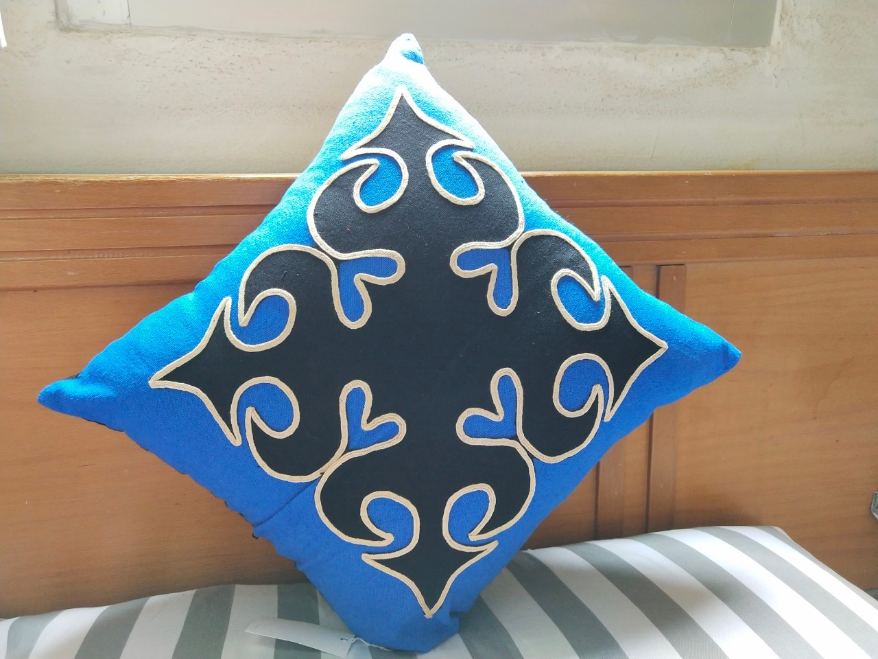 ปลอกหมอนอิง สีน้ำเงิน