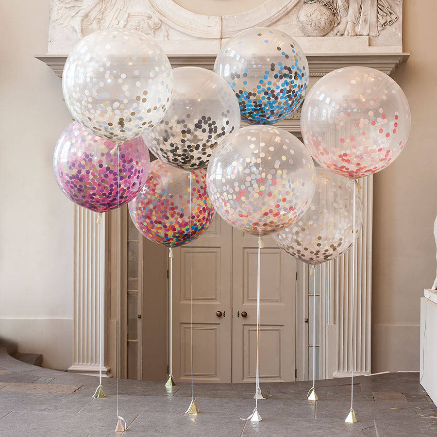 ลูกโป่งกลมจัมโบ้ไซส์ใหญ่ 36" Latex Balloon RB DIMOND CLEAR 3FT สีใส/ Item No. TQ-43392 แบรนด์ Qualatex