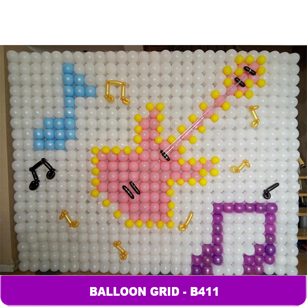 กรอบใส่กำแพงลูกโป่ง ไซส์เล็ก/ชิ้น Wall balloon Grid -small - 30 X 30 cm/ Item No.B411