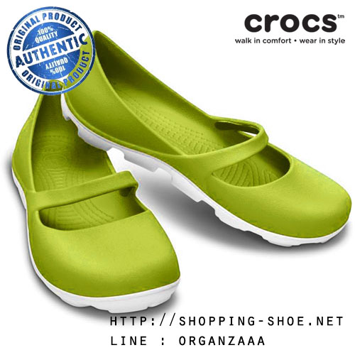 Women's Crocs Duet Sport Mary Jane - Citrus (W8) ของแท้ Outlet ไทยและฮ่องกง