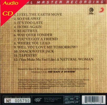 Carole King - Tapestry ( HI - EN ) SACD 1Cd N.