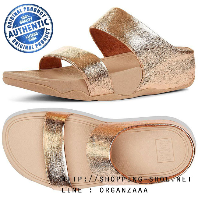 Fitflop Lulu Glitzy Slide Gold ของแท้ นำเข้าจาก USA และ UK