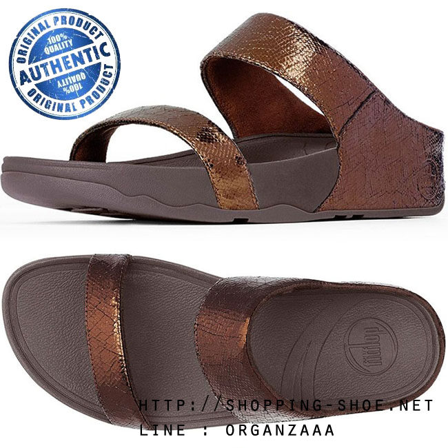 Fitflop Lulu Lustra Slide Bronze ของแท้ นำเข้าจาก USA และ UK