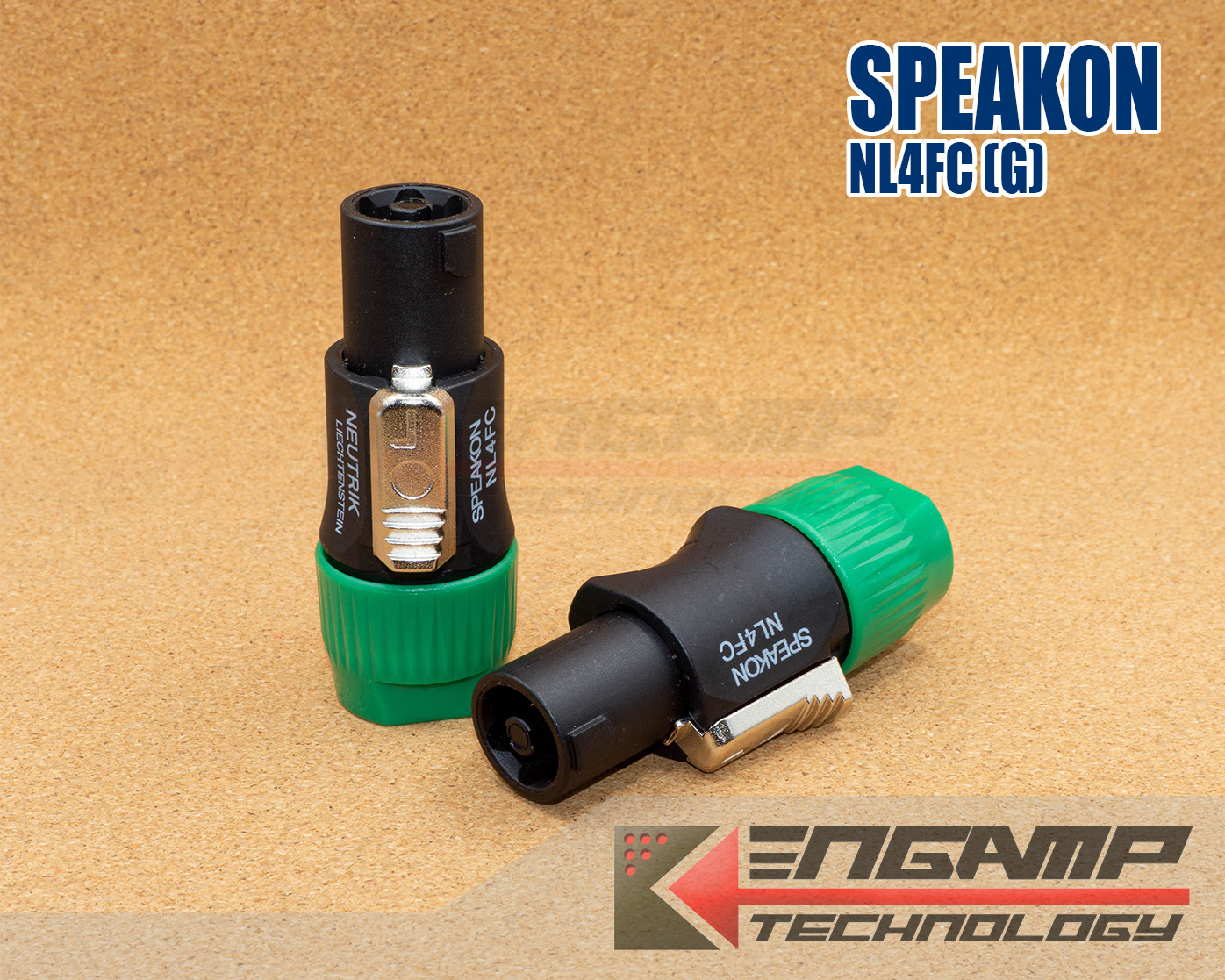 (1ตัว) [PJ] Speakon NL4FC สีเขียว เกรดทั่วไป