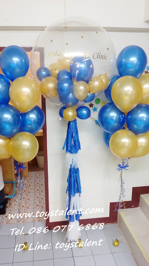 Set#88 เซ็ทช่อลูกโป่ง PVC balloons 36"+กลม10นิ้ว (10ใบ2ช่อ) รวมทั้งหมด 3 ช่อ (ชุดใหญ่)