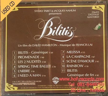 OST. Bilitis by David Hamilton ( France ) Used CD 1 Dise VG+