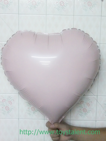 ลูกโป่งฟลอย์รูปหัวใจ สีเนื้อ Baby Skin ไซส์ 18 นิ้ว - Heart Shape Balloon Baby Skin Color / Item No. TL-G011