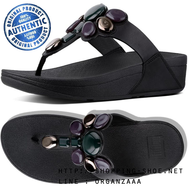 Fitflop Honeybee Leather Black ของแท้ นำเข้าจาก USA และ UK