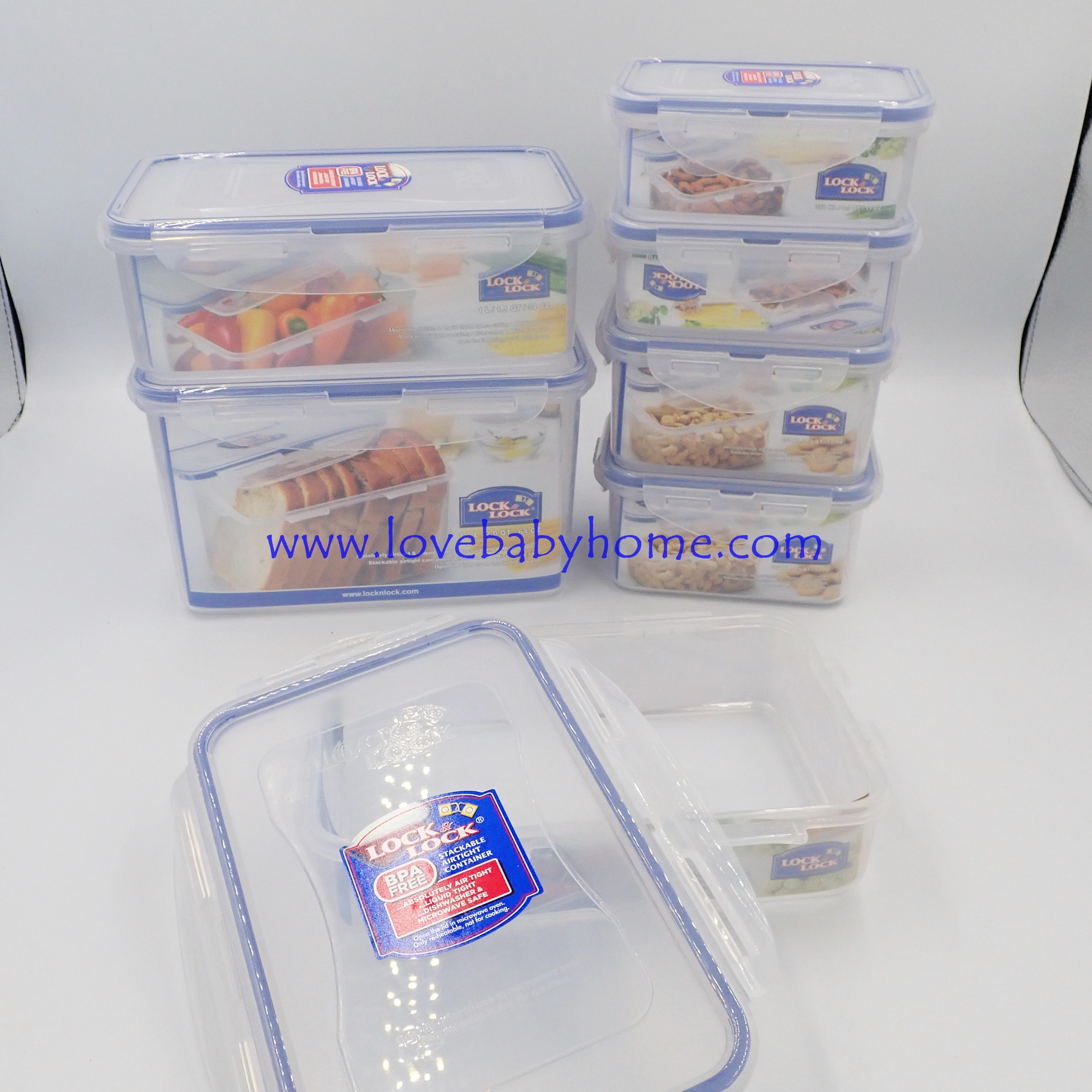 Lock & Lock ชุด Classic 7 ชิ้น กล่องถนอมอาหาร เป็นของแถม ของพรีเมี่ยม