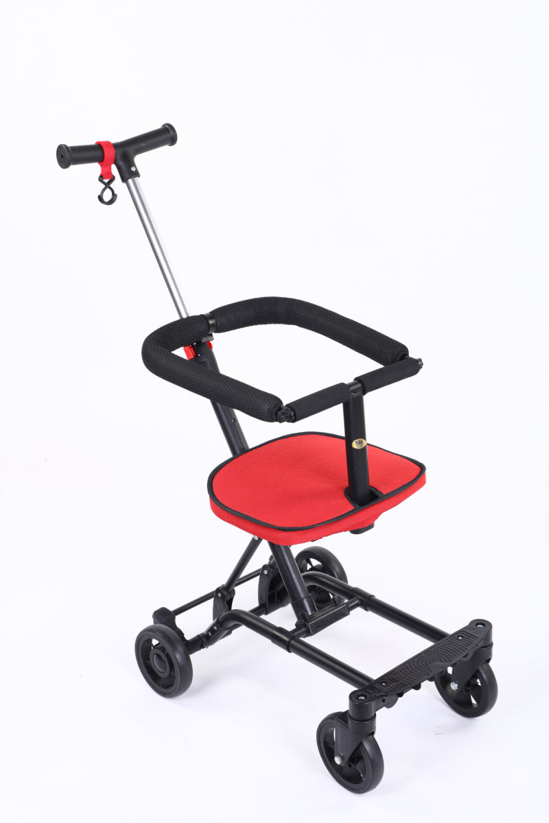 รถเข็นเด็ก รถเข็น รถเข็นแบบก้าน รถเข็นพับเก็บได้ สีแดง Child Trolley