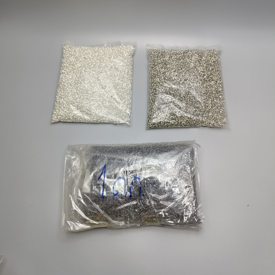 ห่วงทำสร้อย 10 มิล สีเงิน 1 กิโล อะไหล่ทำเครื่องประดับ