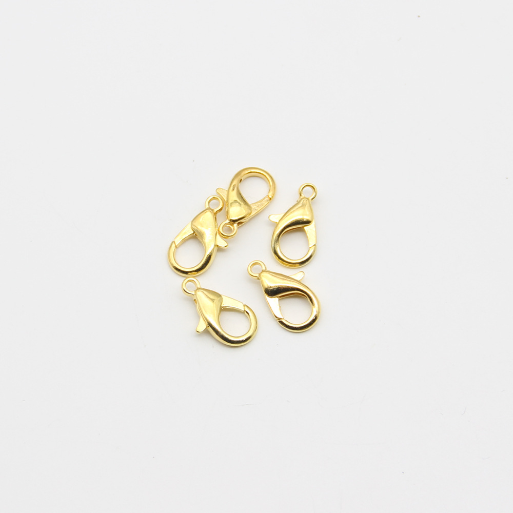 ตะขอทำสร้อย ตะขอก้ามปู 8x15มิล #L (500ชิ้น) สีเงิน