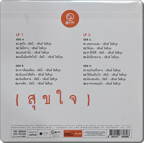 Wasan Chotikul - สุขใจ 2Lp New