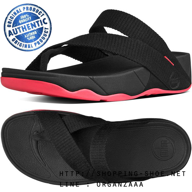 Fitflop Sling Webbing Black Contrast ของแท้ นำเข้าจาก USA และ UK
