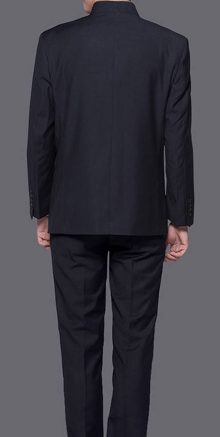 ชุดเสื้อสูท คอจีน oversizeชาย VIP เสื้อ+กางเกง Size No.35 37-39-41-43-45 ดำ เทา ขาว น้ำเงิน