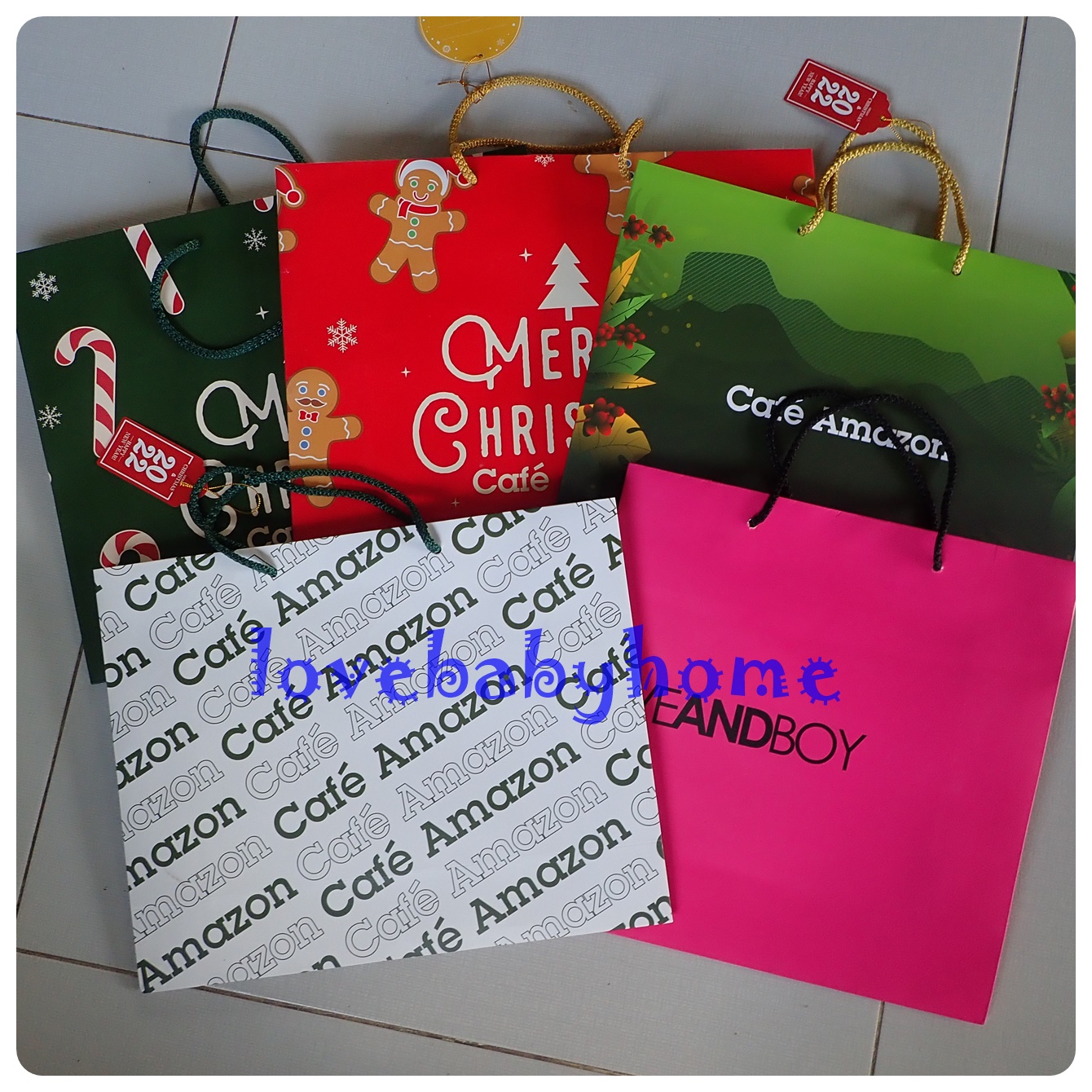 ถุงกระดาษ แบบหนา หลากหลายแบรนด์ อเมซอน eveandboy