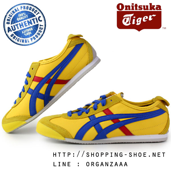 Onitsuka Tiger Mexico 66 - Yellow / Navy / Red ของแท้ มีกล่อง ป้ายครบ