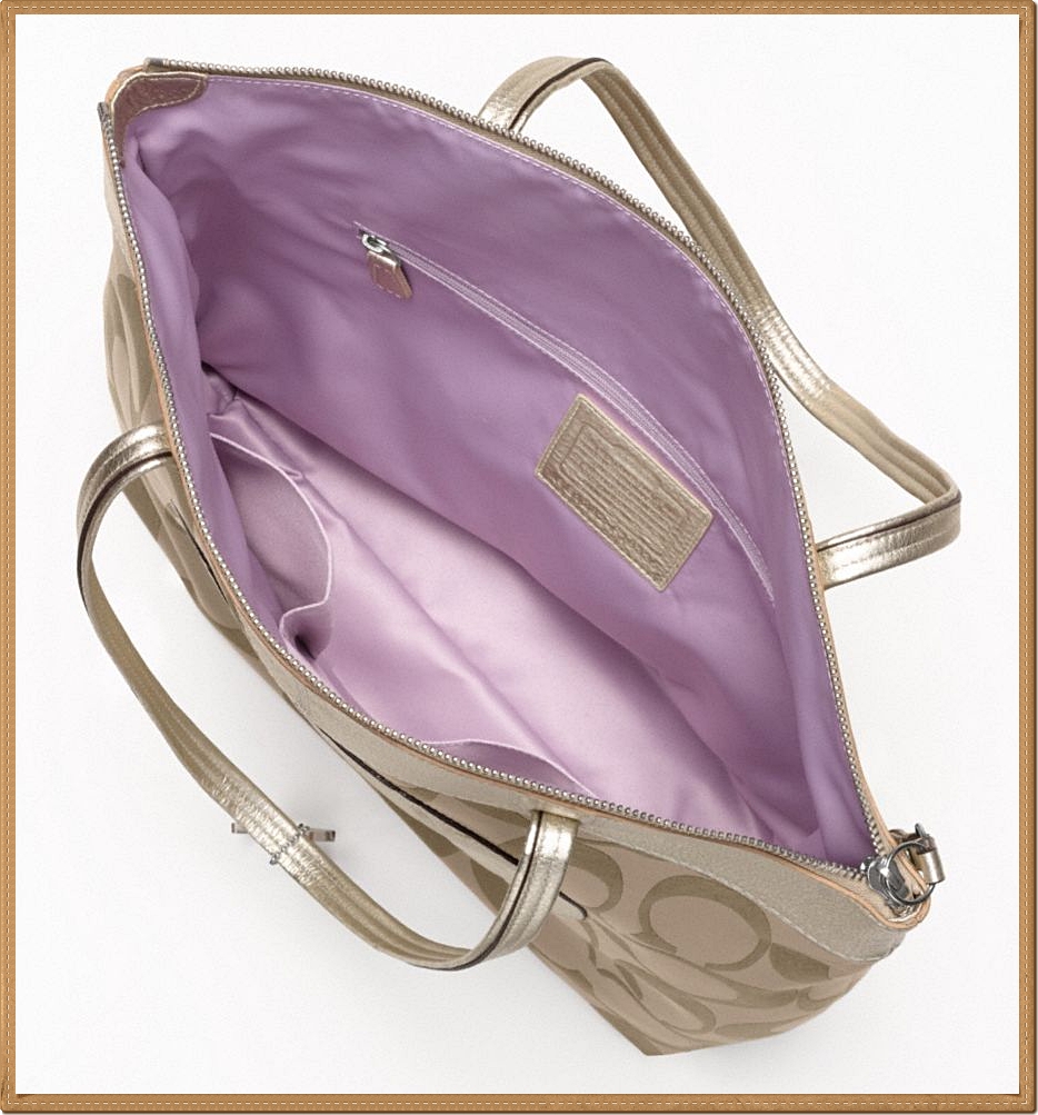 Coach Laura Signature Tote 18335 - Blue