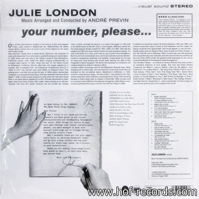 Julie London - Your Number Please... 1Lp N.