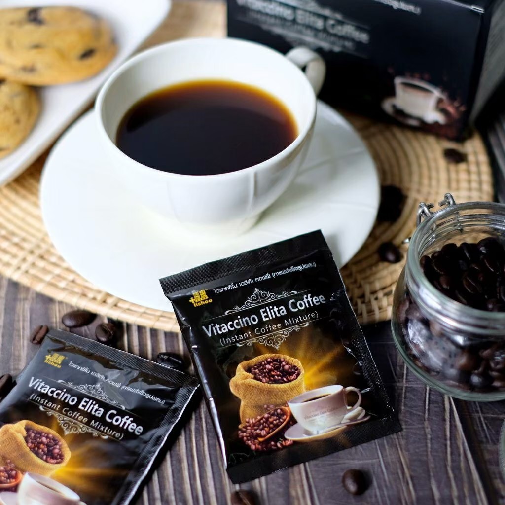 Vitaccino Elita Coffee ไวแทคซิโน่(กาแฟดำพลัส) แพกเกจใหม่ล่าสุด