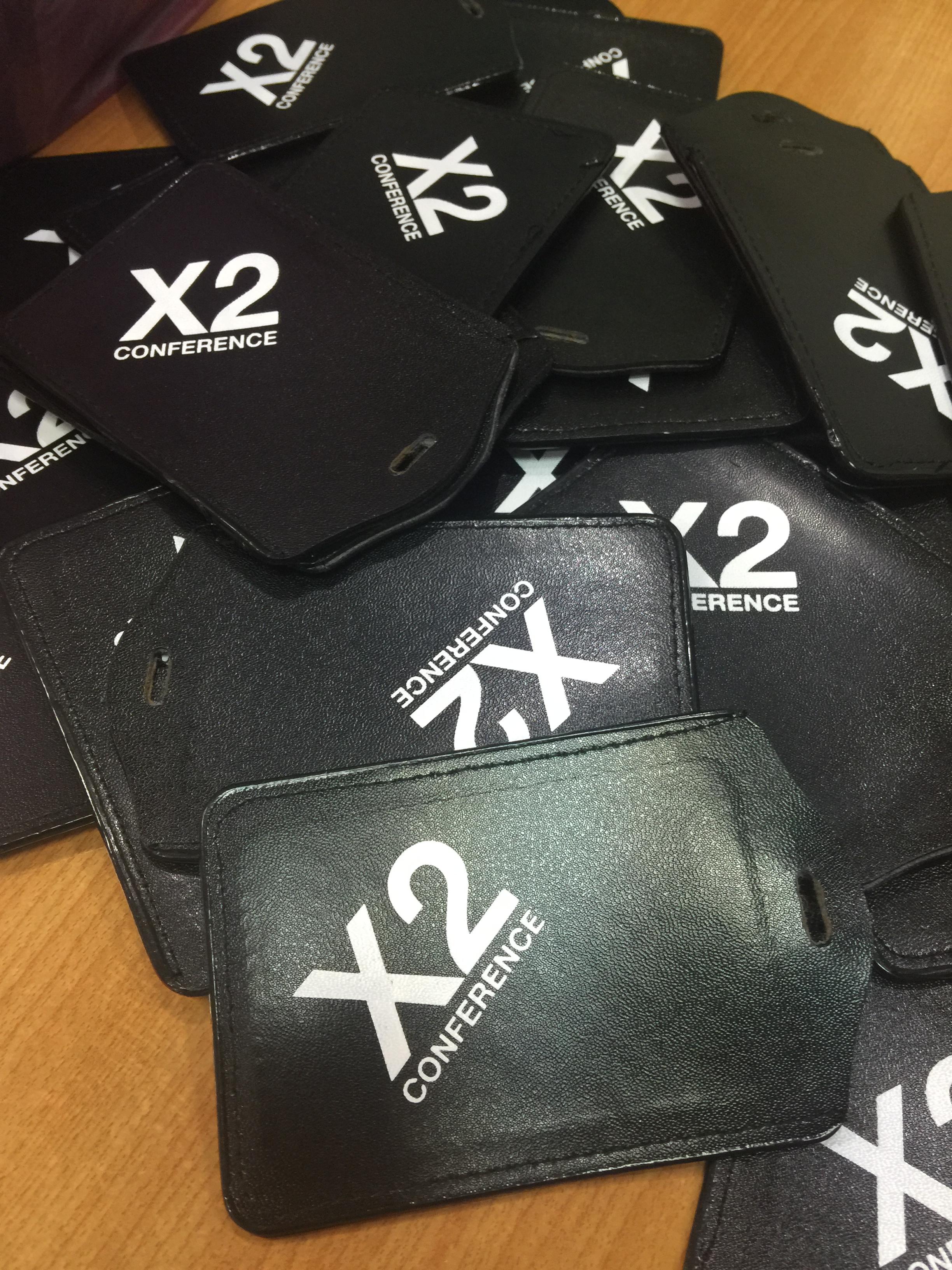 สกรีนพลาสติก ซองใส่บัตร X2 CONFERENCE