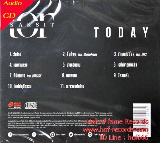 CD TOR Saksit - Today * New