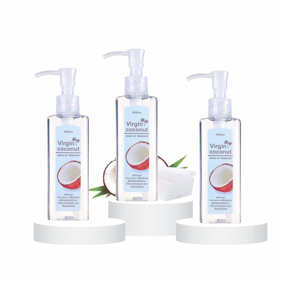 เวอร์จิ้น โคโค่นัท เมคอัพ รีมูฟเวอร์ มิสทีน Mistine Virgin Coconut makeup remover 98ml.