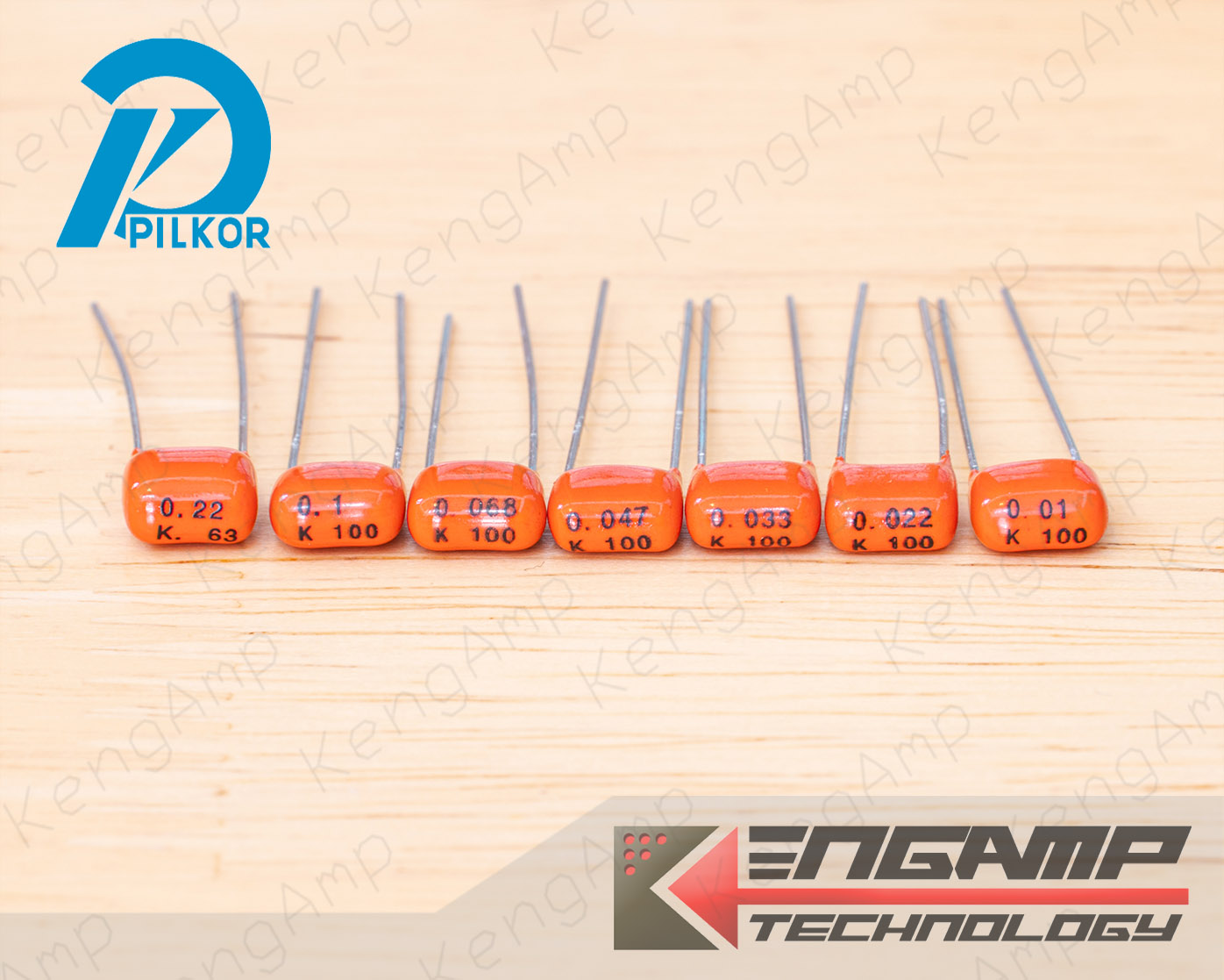(สินค้ามีตัวเลือก) [F-CAP] Pilkor Metal Petp Film Capacitor MKT Series