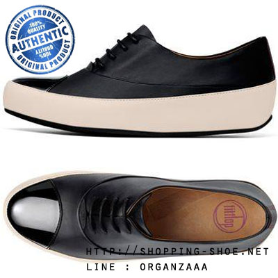 Fitflop Uno Oxford Lace up Black and White ของแท้ นำเข้าจาก USA และ UK (มีกล่อง)