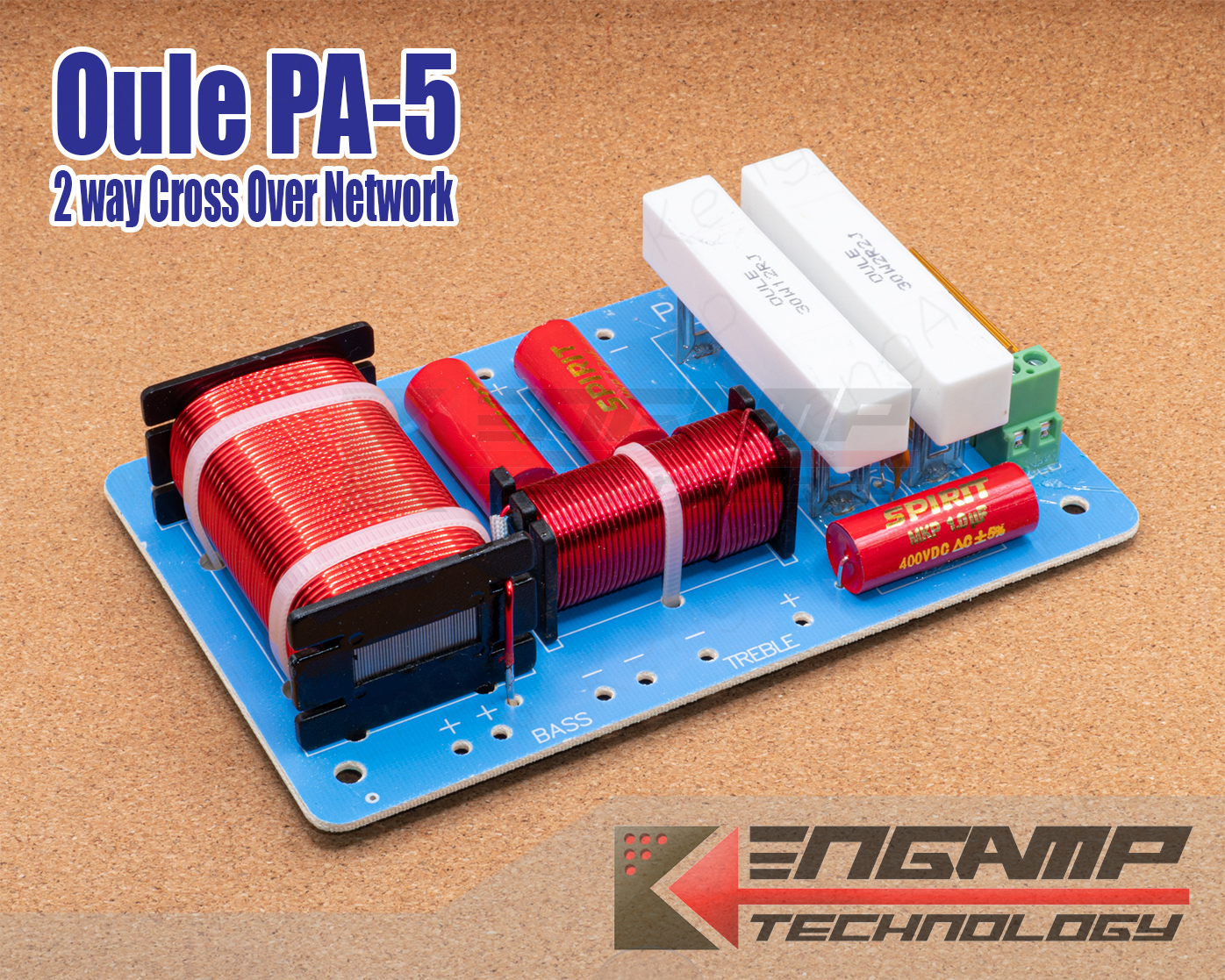 (1บอร์ด) [PA] Oule PA-5 2way Passive Cross Over Nework fc : 2.2Khz 250Wrms 600Wmax