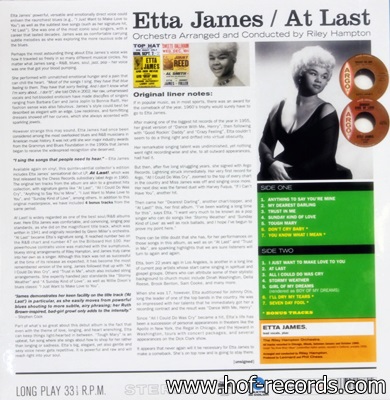 Etta James - At Last! 1Lp N.