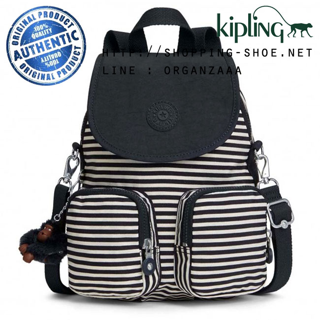 Kipling Firefly Up Backpack - Marine Stripy B (Belgium)