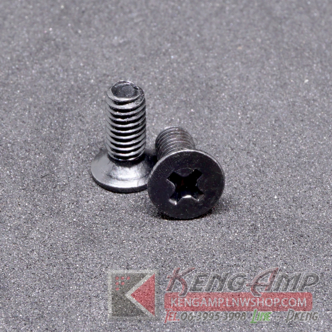 (100ตัว) [NUT] KM4x10mm สีดำ น๊อตเกลียว M4 ยาว 10mm