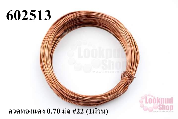 ลวดทองแดง 0.70 มิล #22 (1ม้วน)