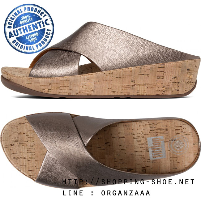 Fitflop KYS Leather Slide Bronze ของแท้ นำเข้าจาก USA และ UK